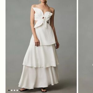 Farm Rio Flower Tiered Maxi Dress